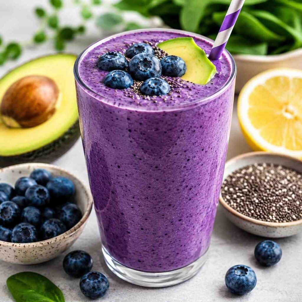 Blueberry Avocado Smoothie