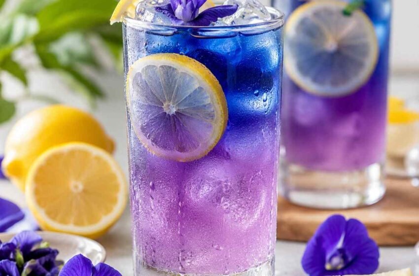 Butterfly Pea Flower Lemonade