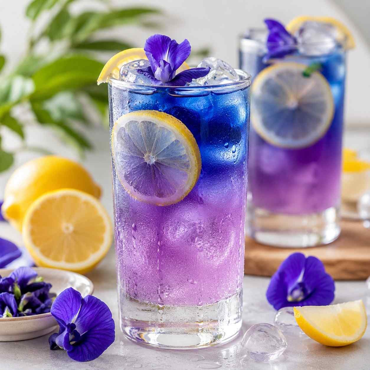Butterfly Pea Flower Lemonade