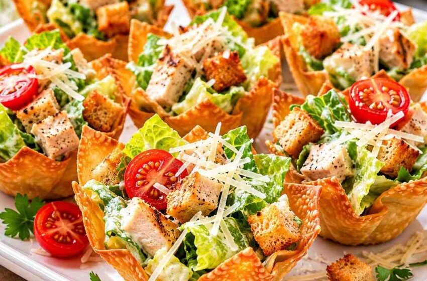 Caesar Salad Cups