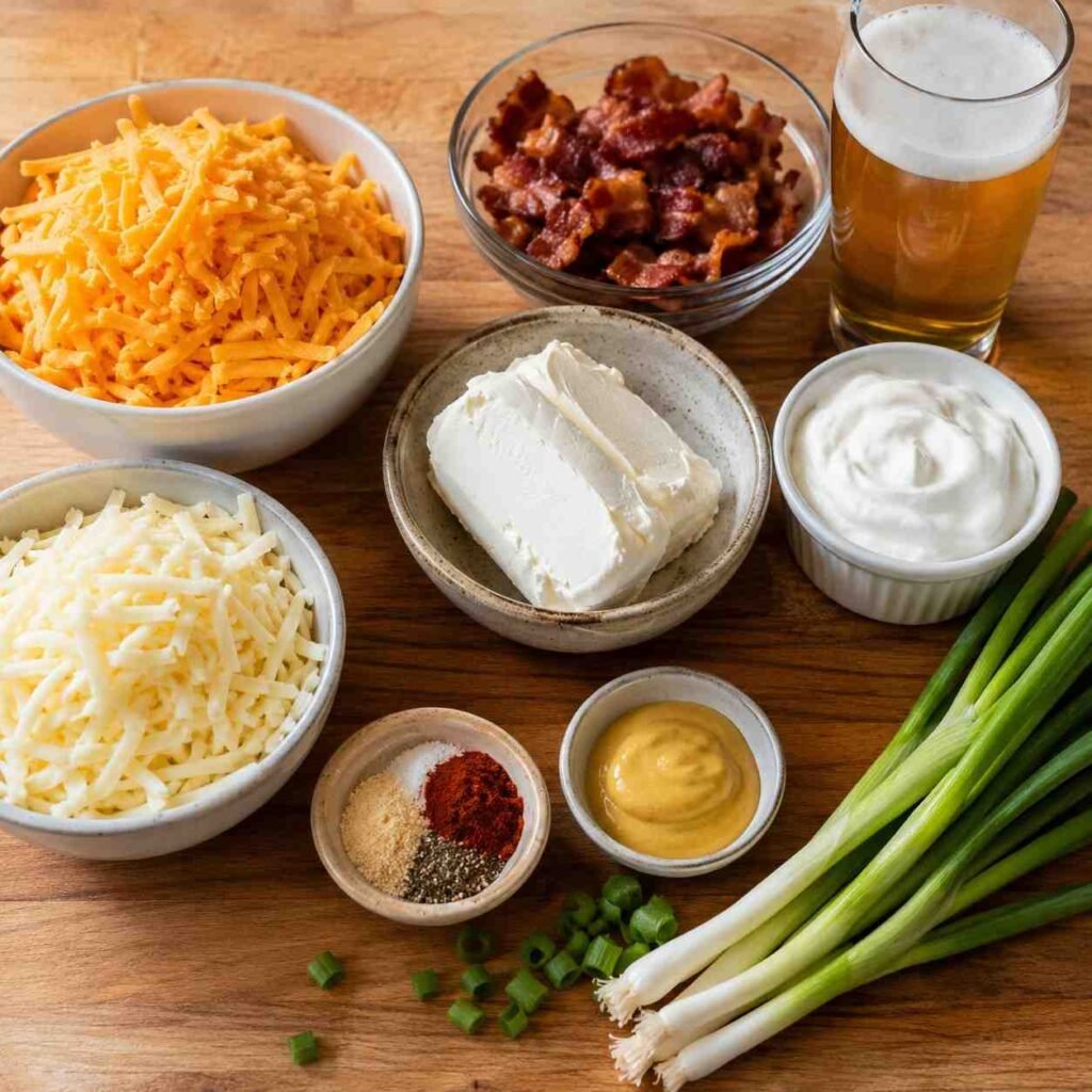 Cheddar Bacon Beer Dip ingredient