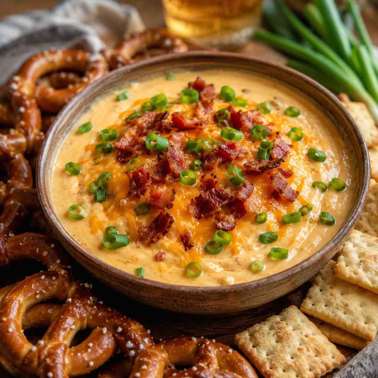 Cheddar Bacon Beer Dip