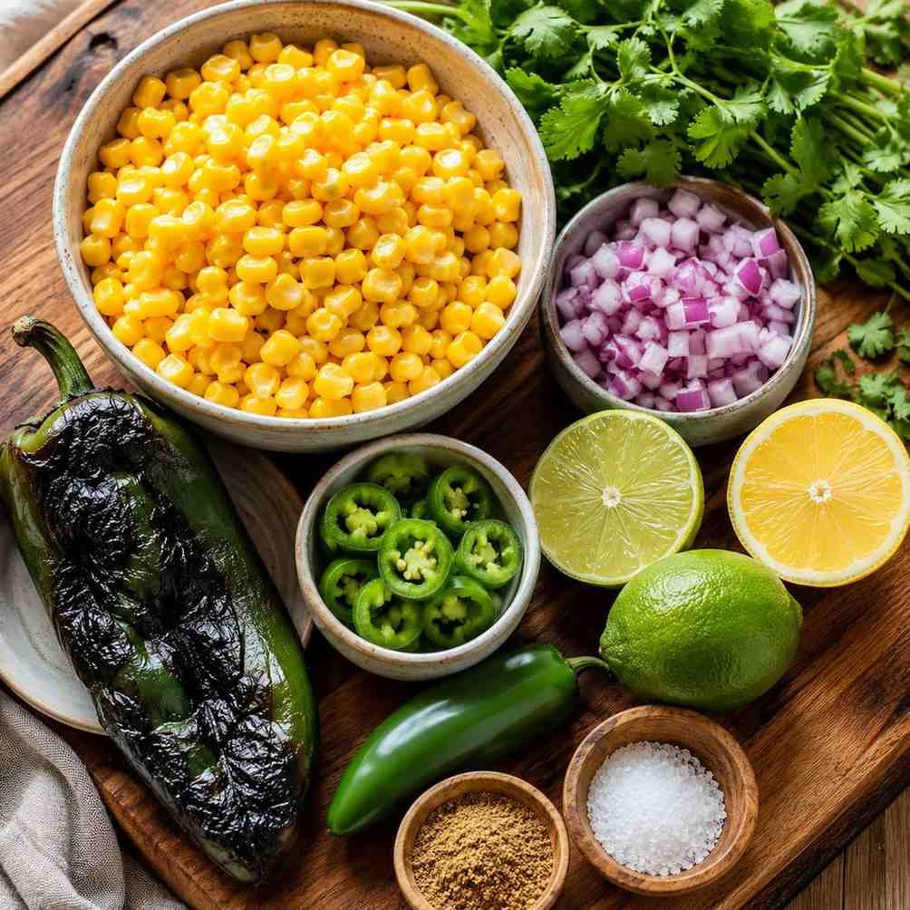 Chipotle Corn Salsa ingredients