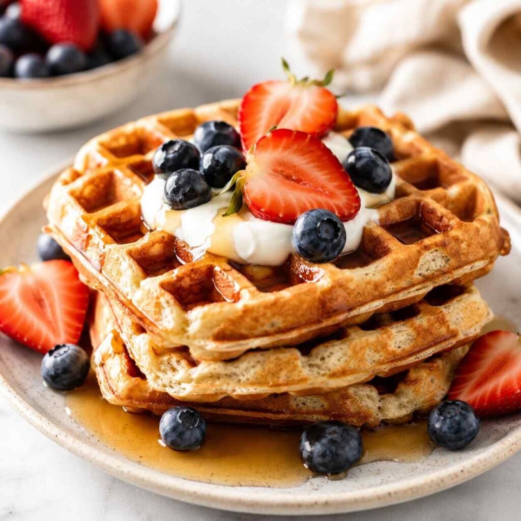 Fluffy Protein Waffles