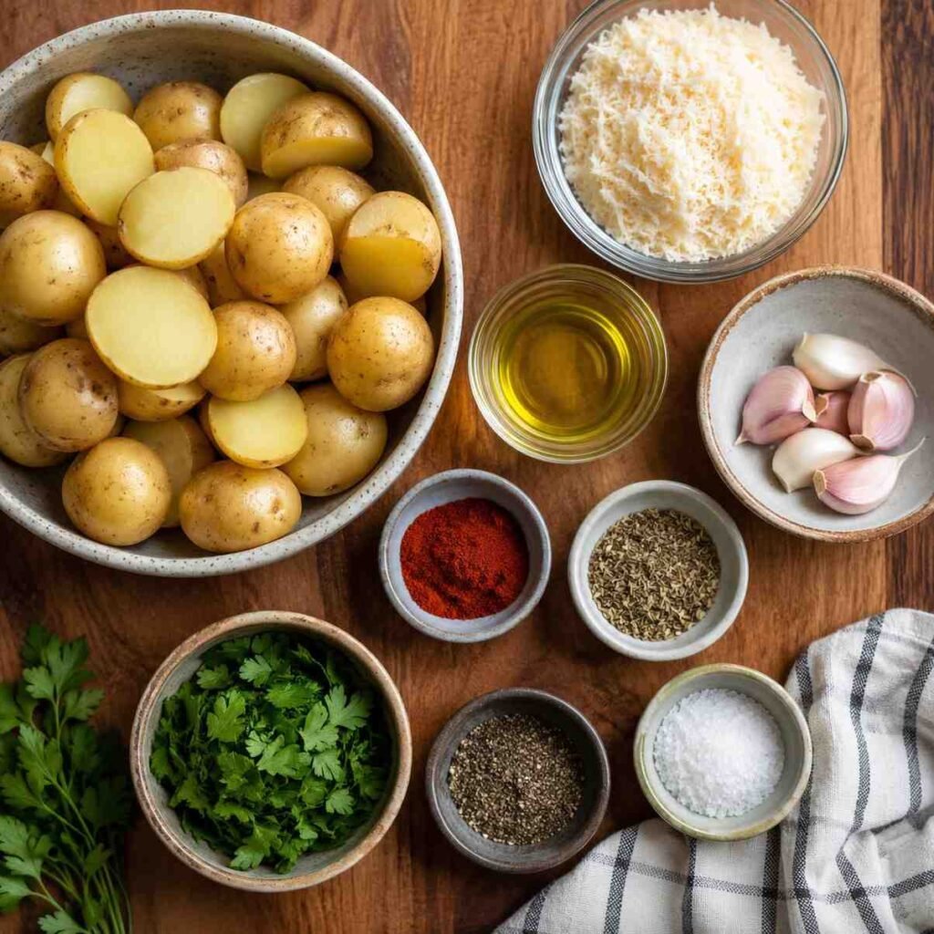 Garlic Parmesan Roasted Potatoes ingredients