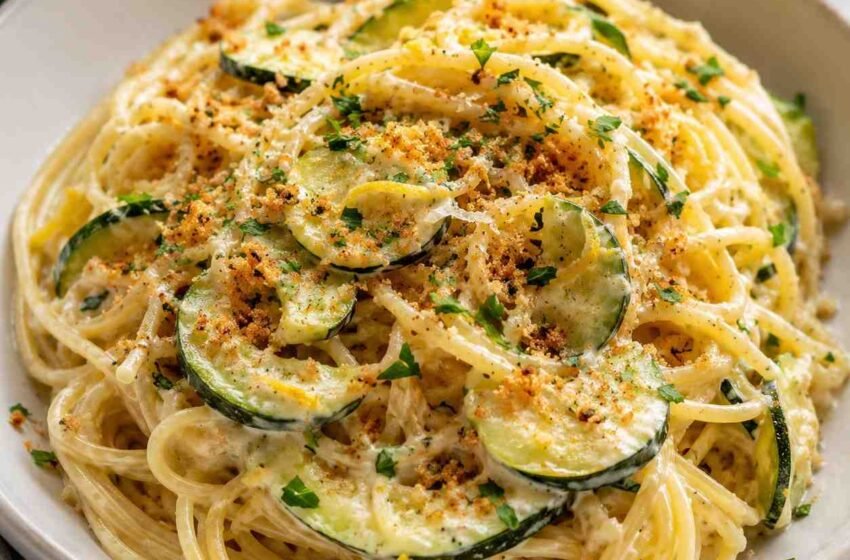 Garlic Zucchini Spaghetti