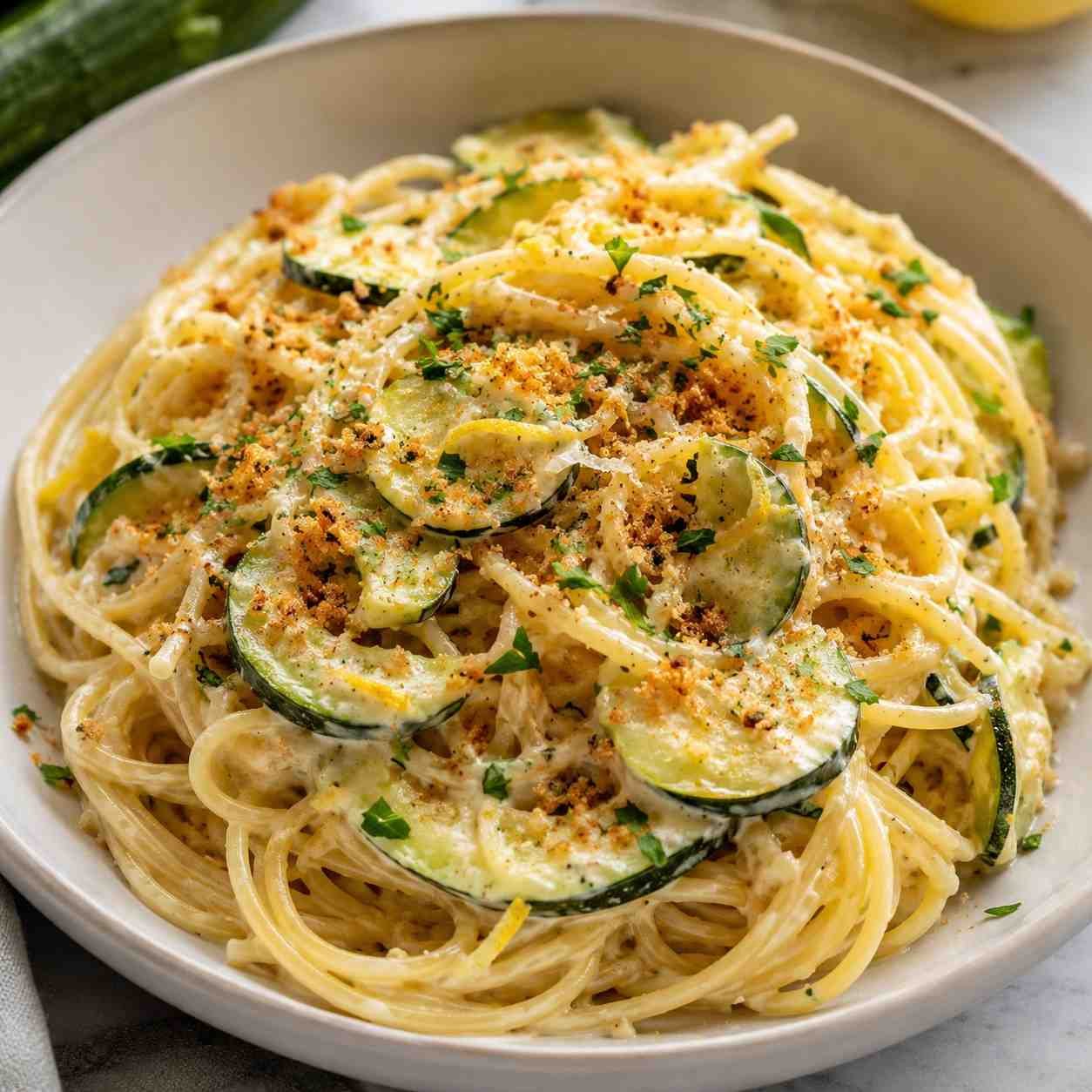 Garlic Zucchini Spaghetti