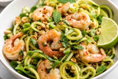Thumbnail for Fresh Ginger Lime Shrimp Noodle Bowl