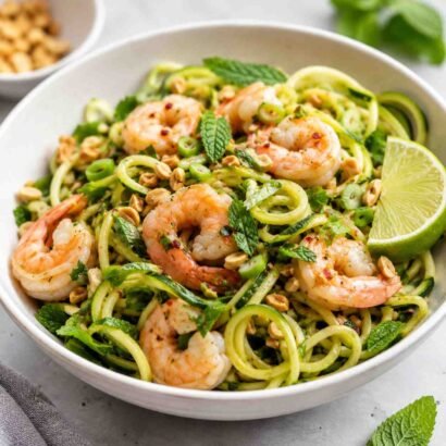 Ginger Lime Shrimp noodle Bowl