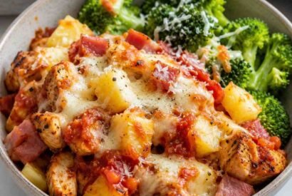 Thumbnail for Hawaiian Pizza Chicken Bowls with Broccoli and Pineapple