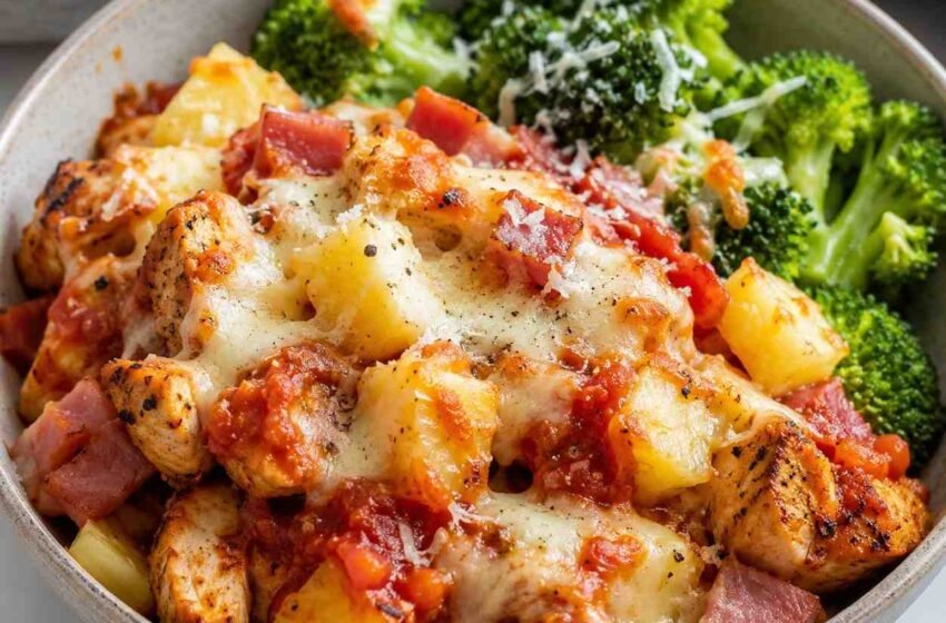 Hawaiian Pizza Chicken Bowls