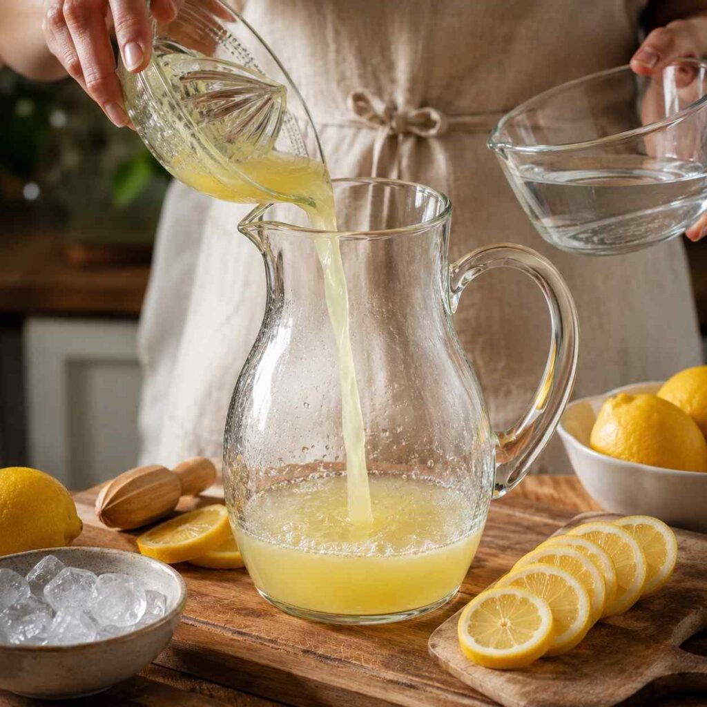 Homemade Lemonade prep