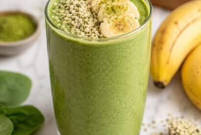 Thumbnail for 5-Minute Matcha Banana Protein Smoothie