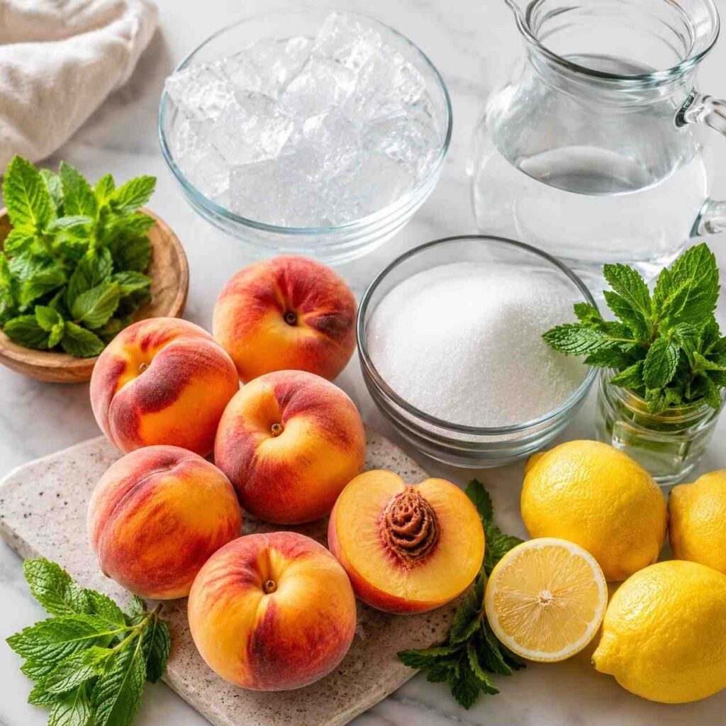 Peach Lemonade ingredients