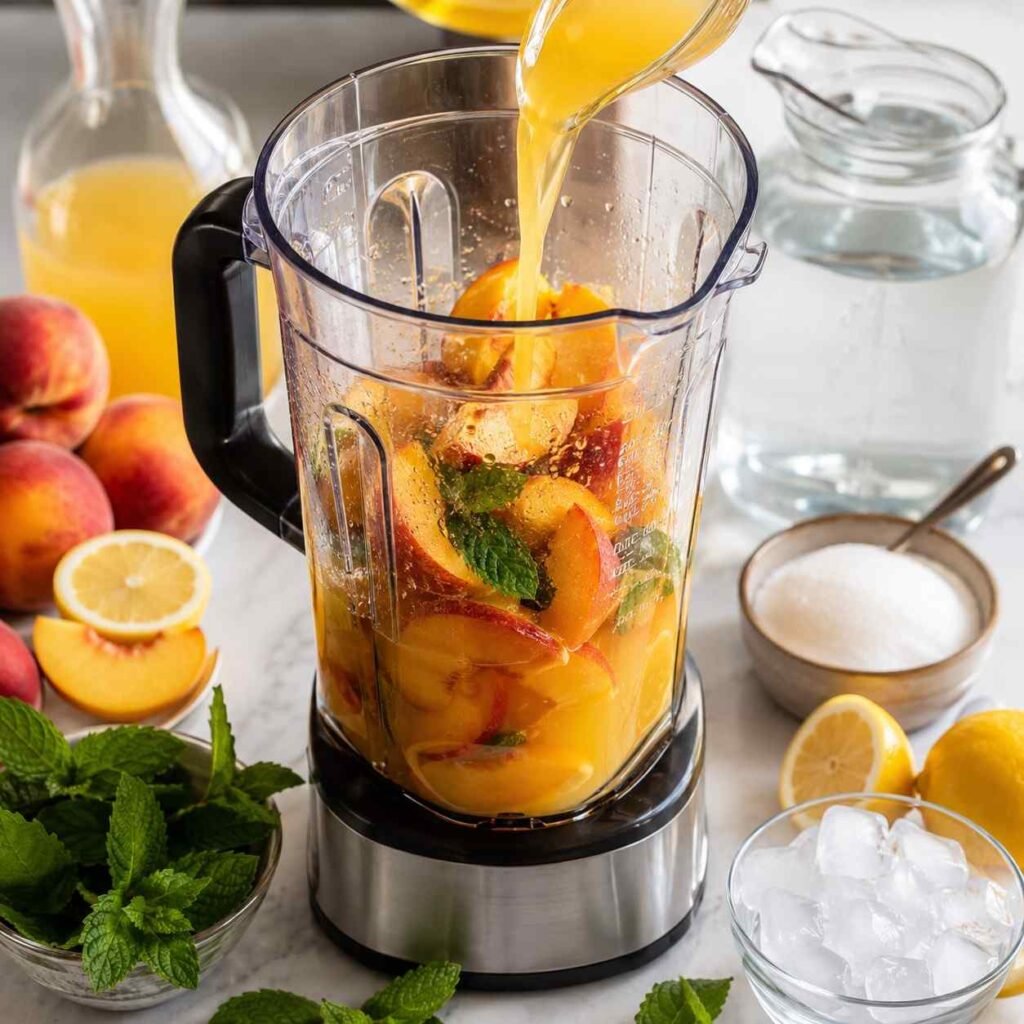 Peach Lemonade prep