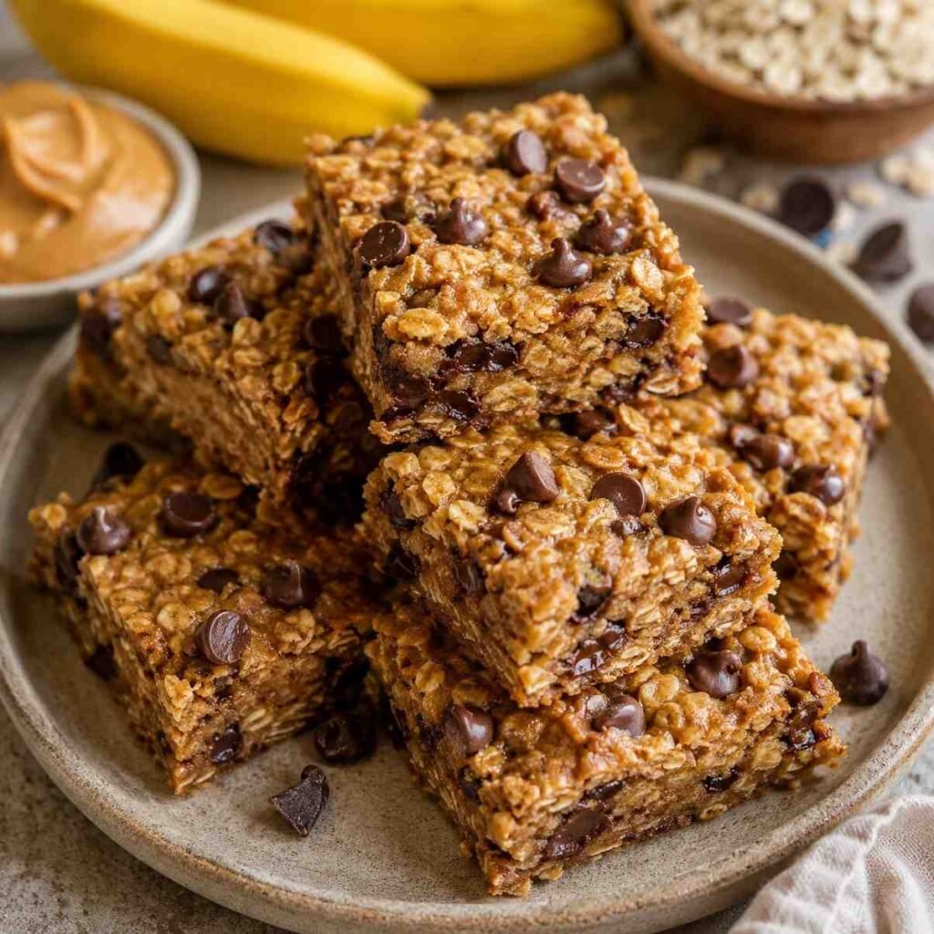 Peanut Butter Banana Oat Bars