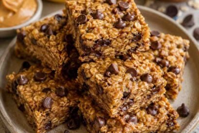 Thumbnail for Peanut Butter Banana Oat Bars with Chocolate Chips