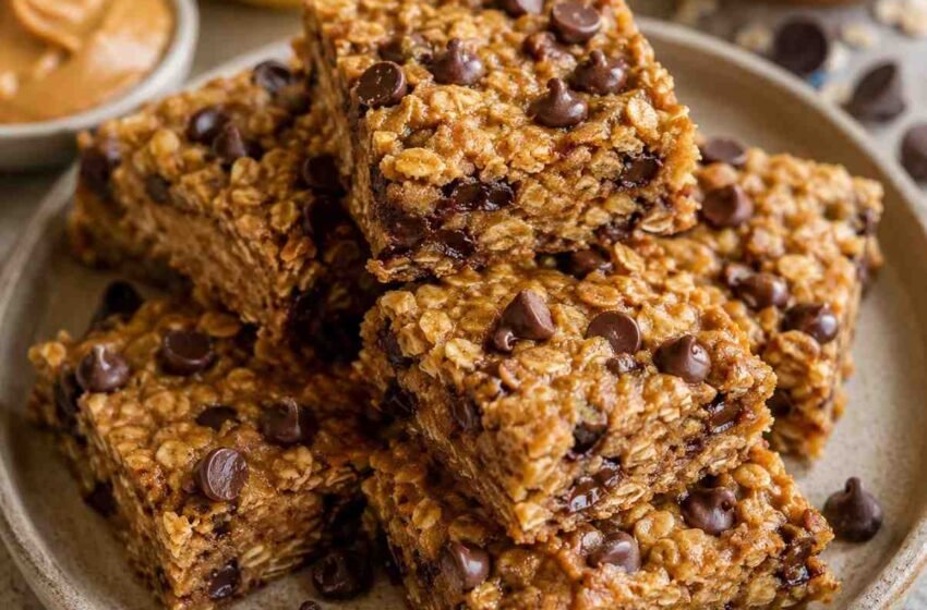 Peanut Butter Banana Oat Bars
