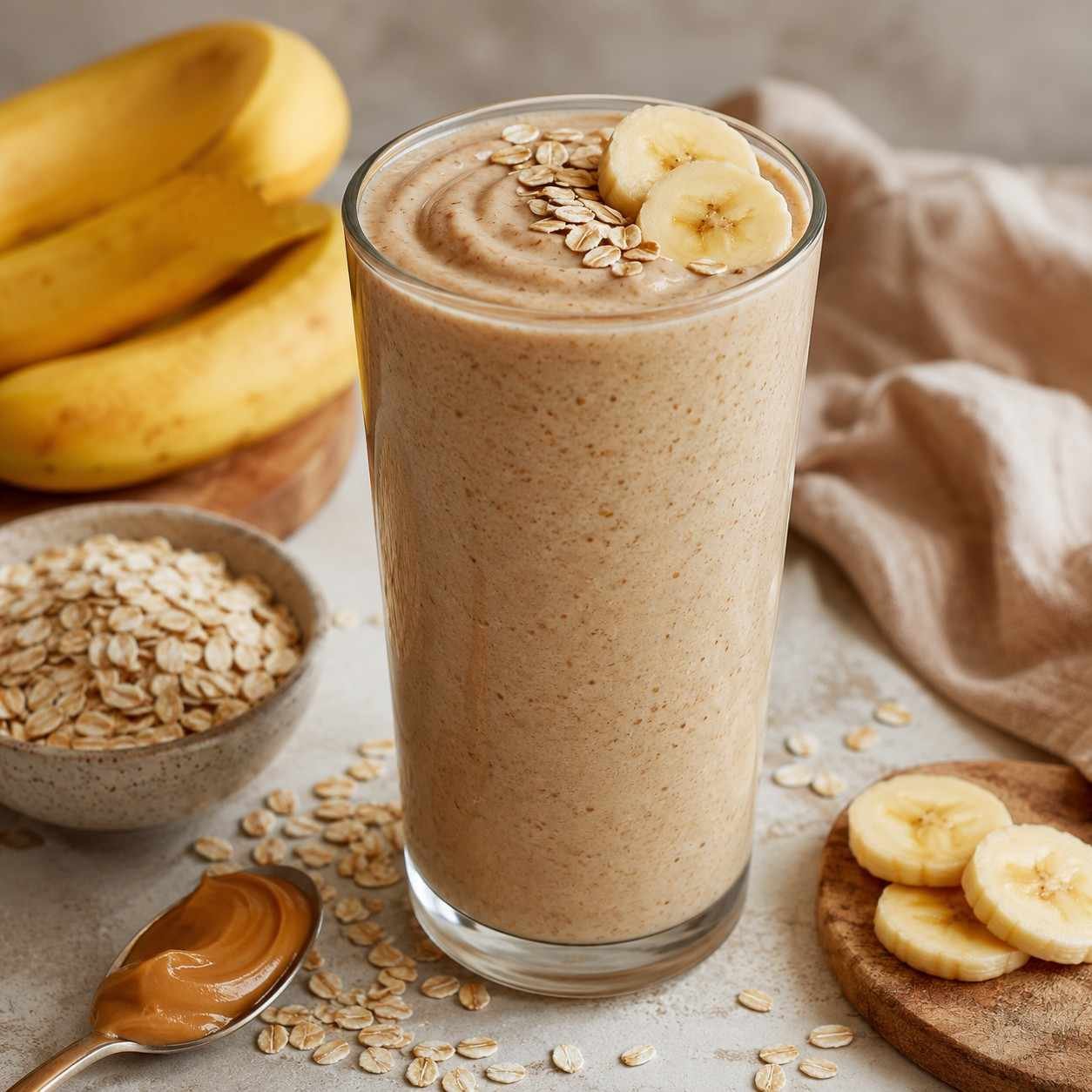Peanut Butter Oatmeal Smoothie