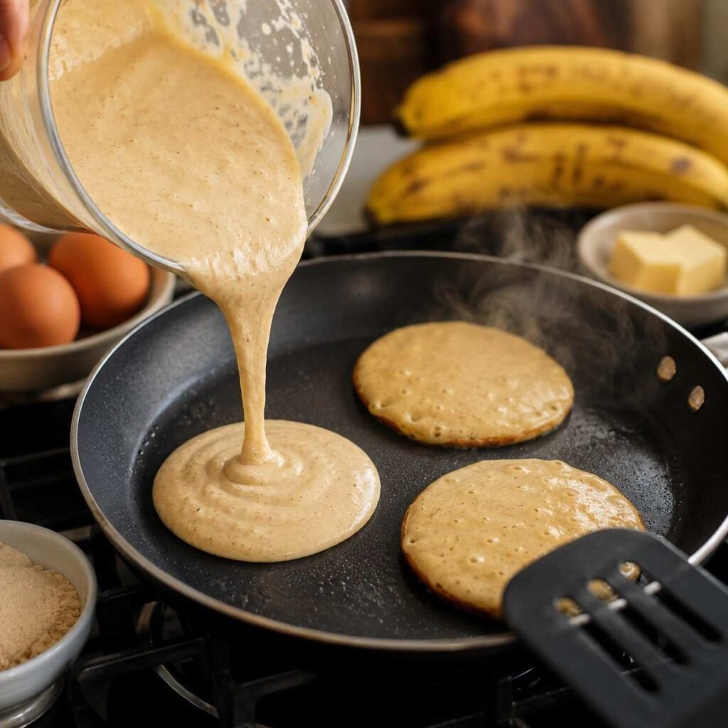Protein Banana Pancakes prep