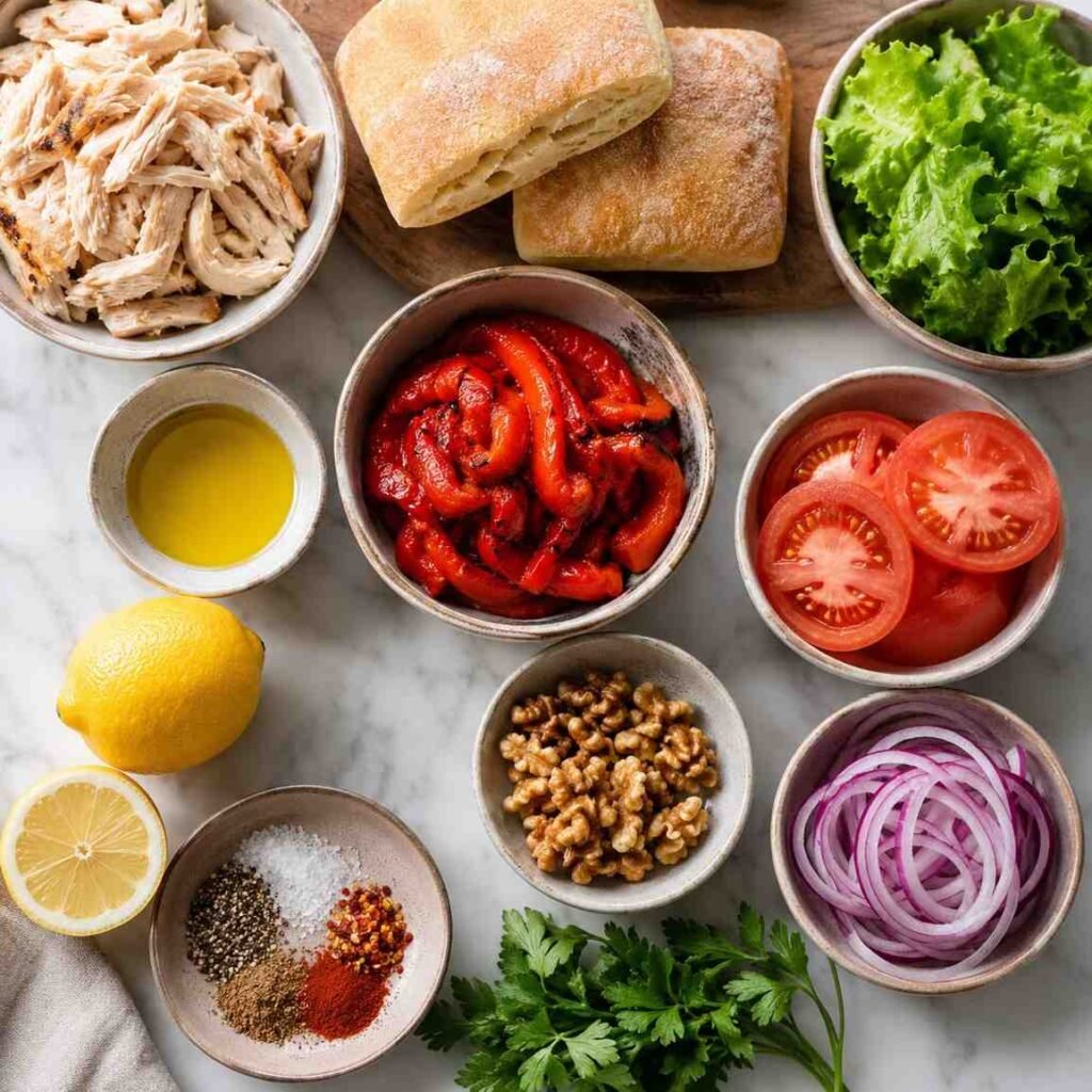 Rotisserie Chicken Sandwich ingredients