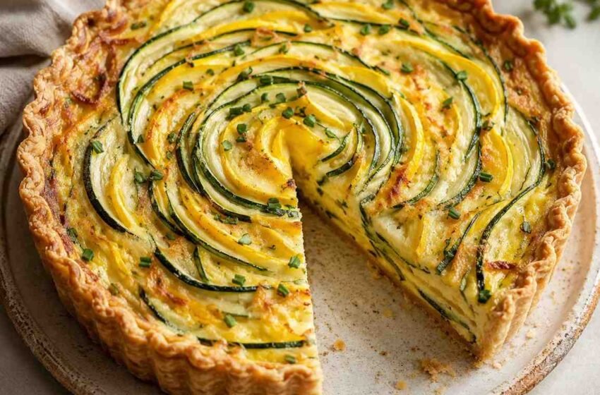 Squash Ribbon Quiche