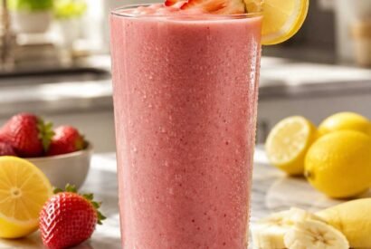 Thumbnail for Healthy Strawberry Lemonade Smoothie in 5 Minutes