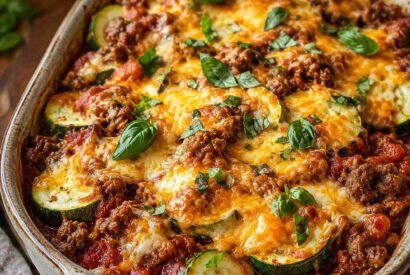 Thumbnail for Easy Unstuffed Zucchini Beef Casserole