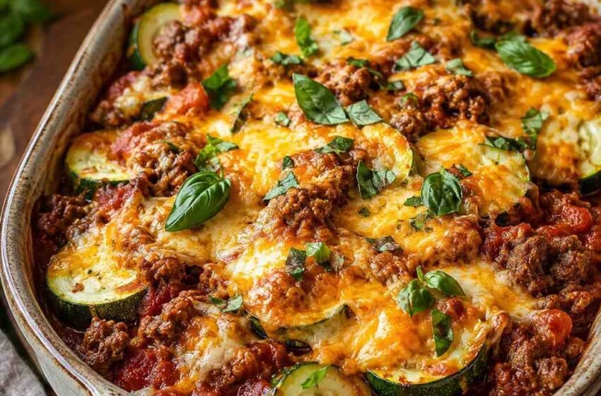 Unstuffed Zucchini Beef Casserole