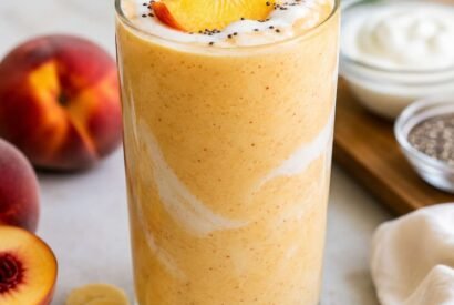 Thumbnail for Creamy Vanilla Peach Smoothie with Yogurt